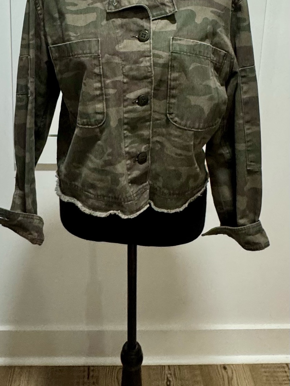 Sanctuary Women's Camo Utility Jacket in Olive